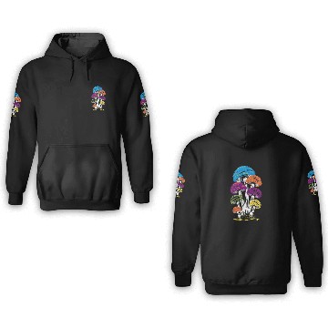 Discover Psychedelic Rainbow Mushrooms 3D Hoodies