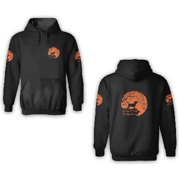 Discover Beagle Dog dogs And Moon Halloween Dog Lover Gift 3D Hoodies