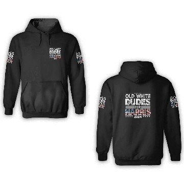 Discover Old White Dudes For Kamala Harris 2024 Election 3D Hoodies