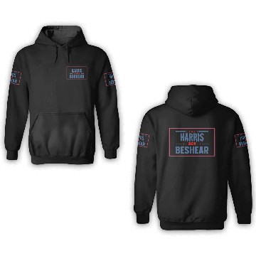 Discover Kamala Harris 2024 for President Vote Tim Walz 3D Hoodies