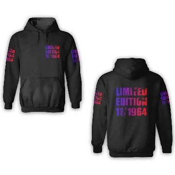 Discover 60th birthday Limited Edition 11/1964 3D Hoodies