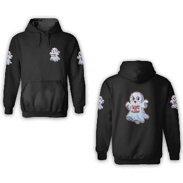 Discover Scared Little Ghost 3D Hoodies