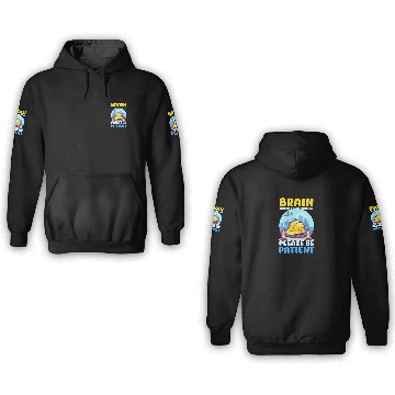 Discover Depression Awareness Brain Under Construction 3D Hoodies