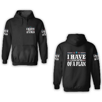 Discover I Have Concepts Of A Plan- Harris Trump Debate 3D Hoodies