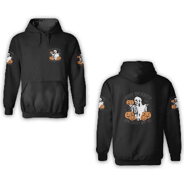 Discover A skeleton with a Halloween costume on it 3D Hoodies