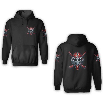 Discover Skull Hockey Goalie 3D Hoodies