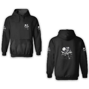 Discover Midnight Marathon: Skeleton's Sprint 3D Hoodies