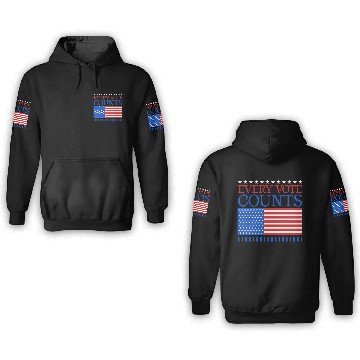 Discover Every Vote Counts - Election 3D Hoodies