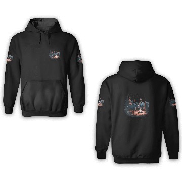 Discover Camping Animal Deer Funny 3D Hoodies Design