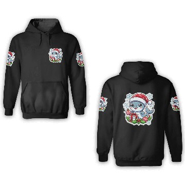Discover Holiday Dolphin Splash 3D Hoodies