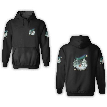 Discover Christmas feeling winter wonderland with nordic 3D Hoodies