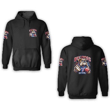 Discover Bulldogs Mascot Back To School Team Spirit 3D Hoodies