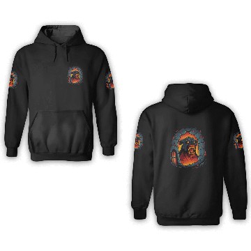 Discover Hellhound: Dog of the Hell Dungeon 3D Hoodies