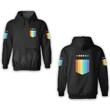 Discover LGBT Rainbow Flag Pocket Design | For Women Men 3D Hoodies