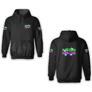 Discover Neon Ninja Festival EDM Music Rave 3D Hoodies