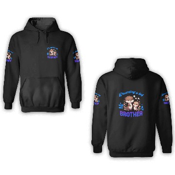 Discover Soon I'll Be A Big Brother, Sweet Otter Brother 3D Hoodies