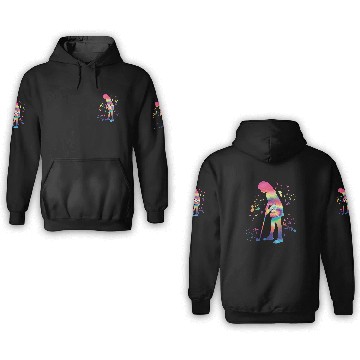 Discover Golfer Colorsplash Kids Miniature Golf 3D Hoodies