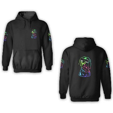 Discover German Shorthaired Pointer GSP Dog With Sunglasses 3D Hoodies
