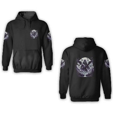Discover Black Gothic Death with Evil Spirit 3D Hoodies