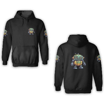 Discover Robot Melon 3D Hoodies