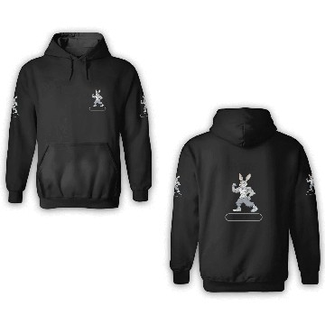 Discover Hustle For That Muscle Bunny 3D Hoodies