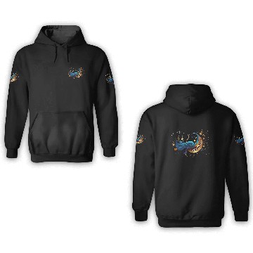 Discover Celestial Music Waves: Abstract Notes and Flow 3D Hoodies