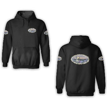 Discover sea beach sunset seagull kitsch flashy magic 3D Hoodies
