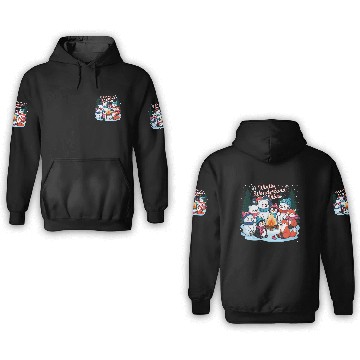 Discover Winter Wonderland Snowflake 3D Hoodies