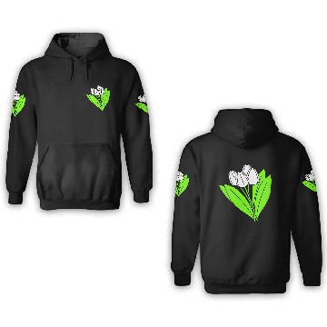 Discover White Tulips Bouquet Spring Summer Beauty Flowers 3D Hoodies