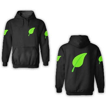 Discover Green Beautiful Leaf Eco Spring Summer Cool Nature 3D Hoodies