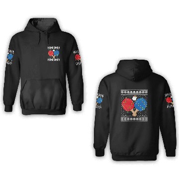 Discover Table Tennis Player Ugly Christmas 3D Hoodies