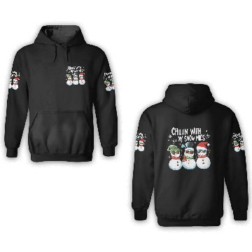 Discover Chillin' with My Snowmies 3D Hoodies