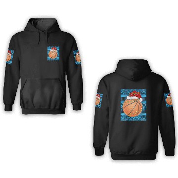 Discover Basketball Christmas Lights 3D Hoodies