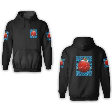 Discover Cricket Ball Christmas Lights 3D Hoodies