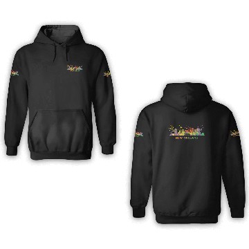 Discover New Orleanian Skyline New Orleans 3D Hoodies