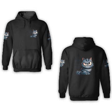 Discover Anti-Morning Grumpy Cat 3D Hoodies