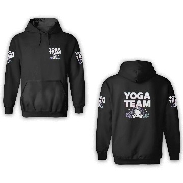 Discover Meditative Lifestyle Yoga Enthusiasts Icon Design 3D Hoodies
