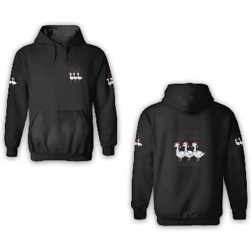 Discover Santa's Silliest Goose Christmas 3D Hoodies