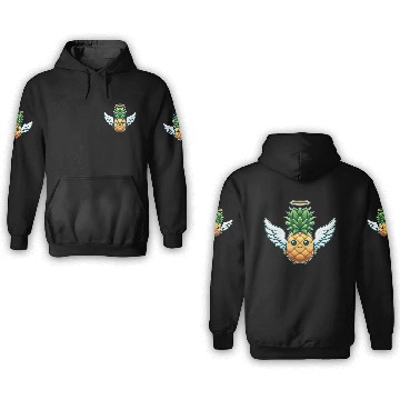 Discover Angel Pineapple with Wings Fruity 3D Hoodies
