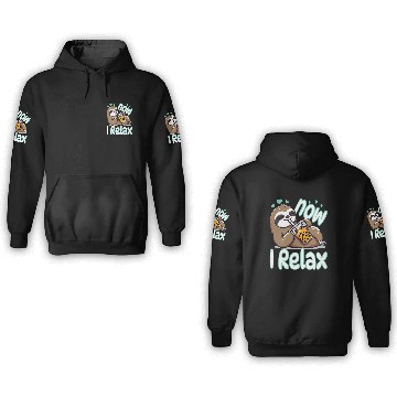 Discover funny quote gift idea bubble tea boba sloth design 3D Hoodies