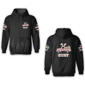 Discover Happy Easter Day, Easter Bunny 3D Hoodies
