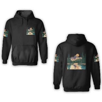 Discover "Mountain Sunrise Serenity: A Scenic Outdoor 3D Hoodies