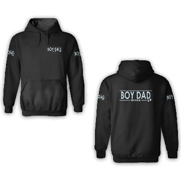 Discover Boy Dad Est 2025 Newborn Daddy Father Boy Son 3D Hoodies
