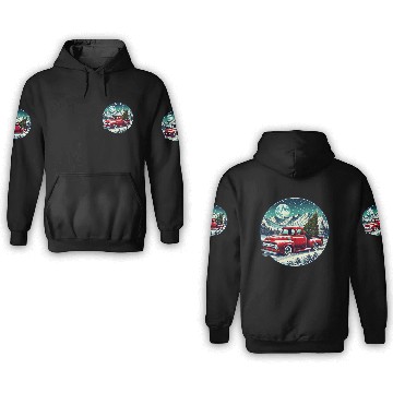 Discover Christmas Truck Adventure 3D Hoodies