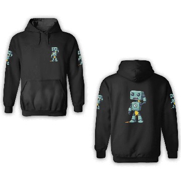 Discover Confused Robot  3D Hoodies