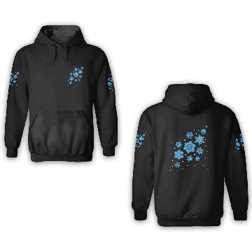 Discover snowflakes 3D Hoodies
