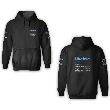 Discover Ukelele Definition Happy Vibes 3D Hoodies