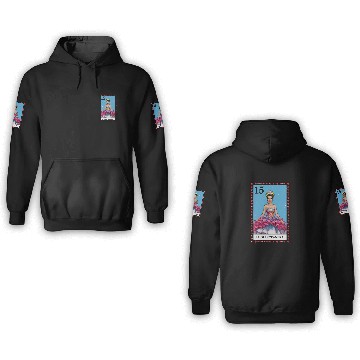 Discover Lotería Quinceañera, Mis XV Hispanic Birthday 3D Hoodies
