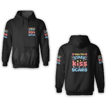 Discover Inspiring Kiss the Stars, Embrace Your Scars 3D Hoodies