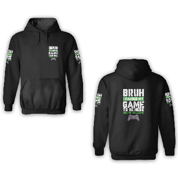 Discover I Paused My Game to Be Here Video Games Lover Fun 3D Hoodies